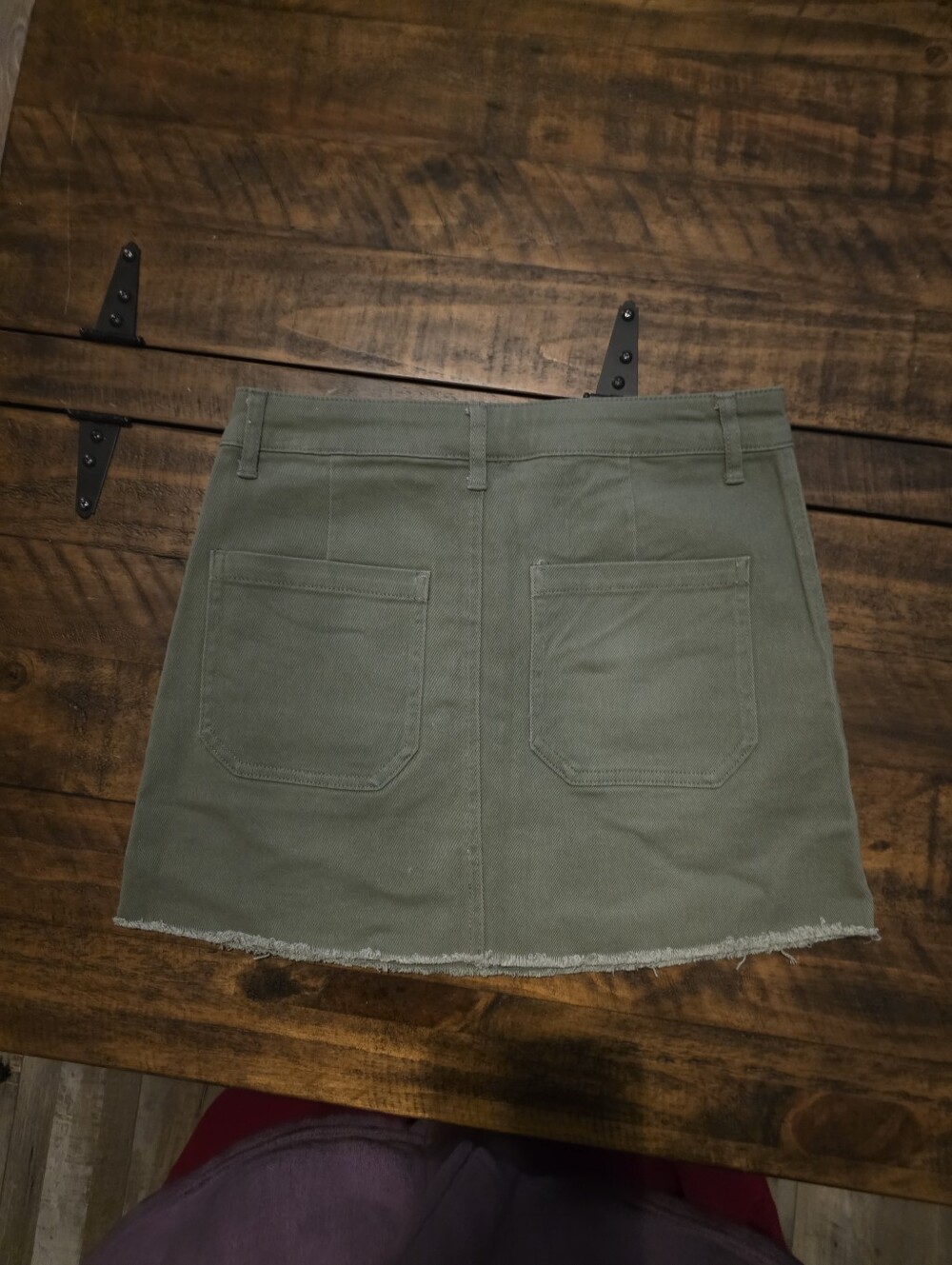 Army Green Mini Skirt